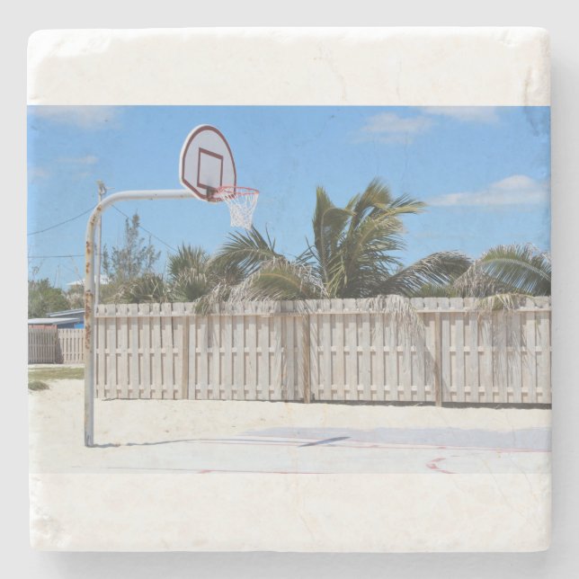 Basketball 80 stone coaster (Front)