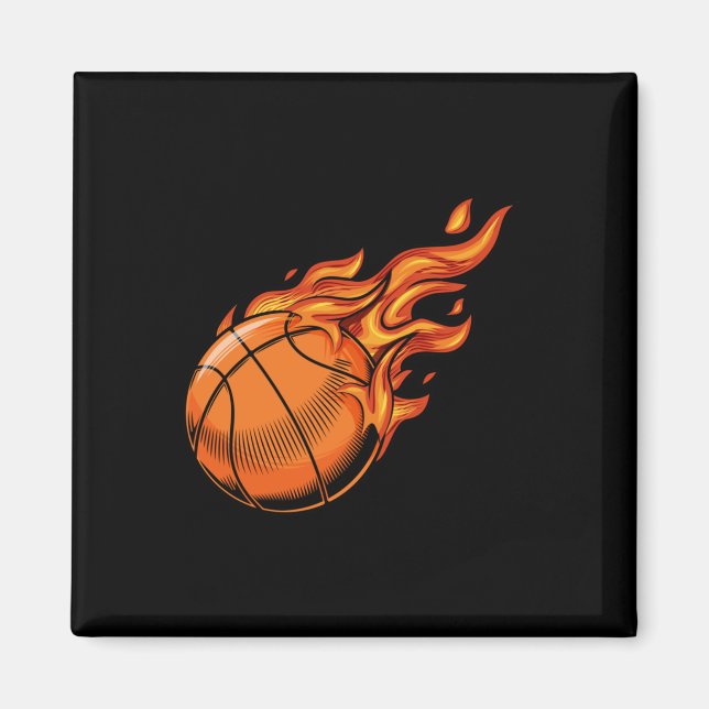 Basketball 8  magnet (Front)