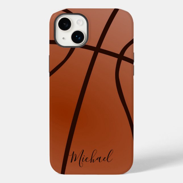 Basketball Add Your Name Personal Case-Mate iPhone Case (Back)