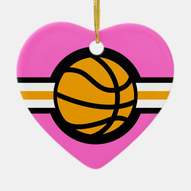 basketball airstar ceramic tree decoration (Front)