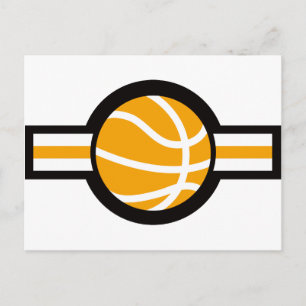 basketball airstripe postcard