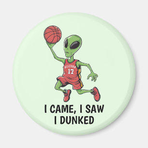 Basketball Alien Magnet