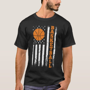 Basketball American Flag T-Shirt