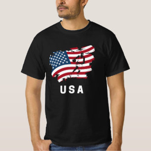 Basketball American USA Flag 2021 T-Shirt