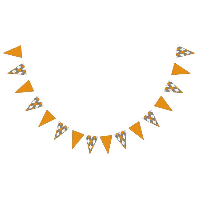 Basketball and Argyle Pattern Bunting (All)