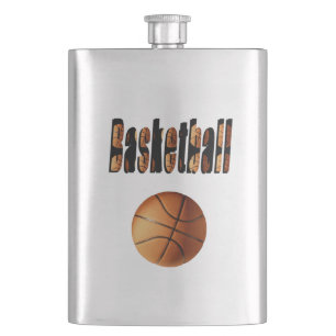 Basketball And Basketball Name, Classic Hip Flask