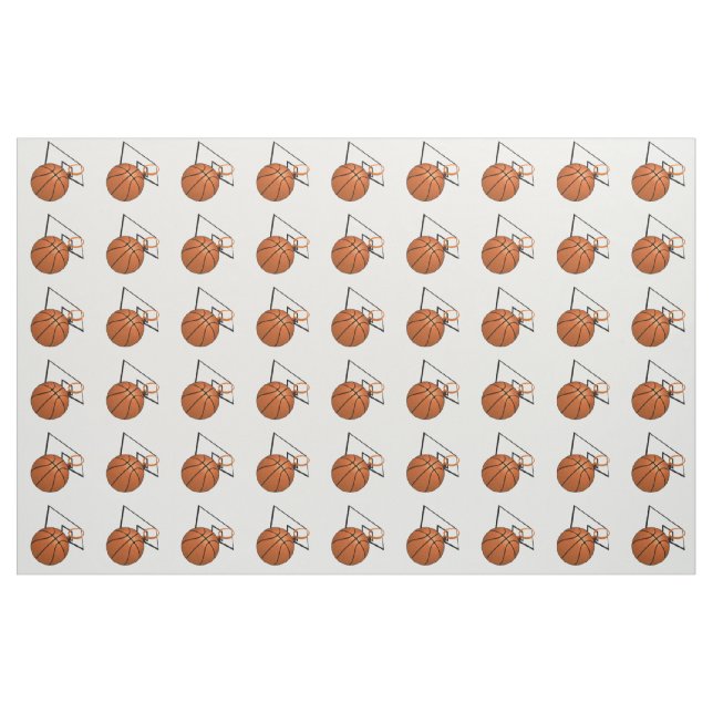 Basketball and Hoop Fabric (Yard)