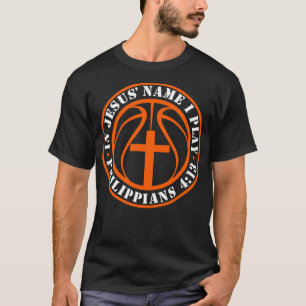 Basketball and Jesus Christian Basketball Player P T-Shirt