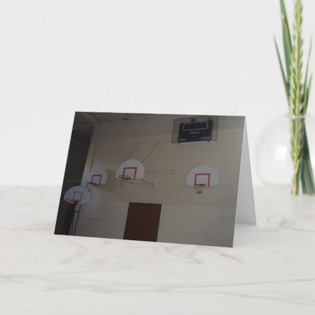 "Basketball, Anyone?" Birthday Card (Front)