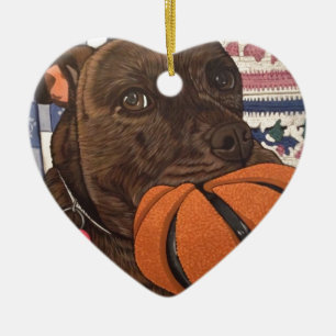 Basketball anyone? ceramic tree decoration