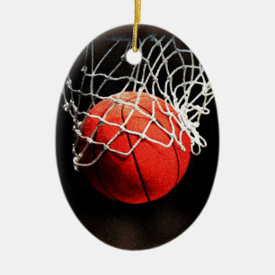 Basketball Art Ceramic Tree Decoration