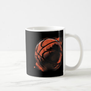 Basketball Artwork Basketball Hoop Drawing Bball P Coffee Mug