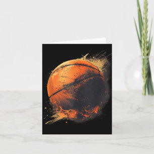 Basketball Artwork Basketball Lover Drawing Waterc Card