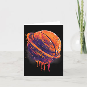 Basketball Artwork Basketball Lover Planet Waterco Card
