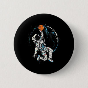 Basketball Artwork Basketball Player Astronaut Dra 6 Cm Round Badge