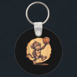 Basketball Artwork Basketball Player Drawing Cute  Key Ring<br><div class="desc">Basketball Artwork Basketball Player Drawing Cute Monkey Tank Top</div>