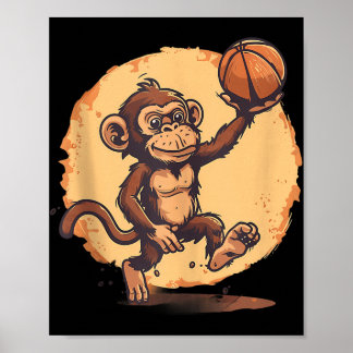 Basketball Artwork Basketball Player Drawing Cute  Poster
