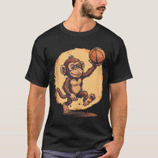 Basketball Artwork Basketball Player Drawing Cute  T-Shirt