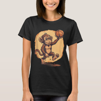 Basketball Artwork Basketball Player Drawing Cute  T-Shirt