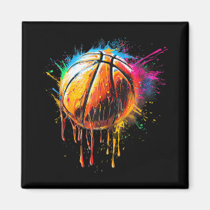 Basketball Artwork Basketball Player Watercolor Dr Magnet