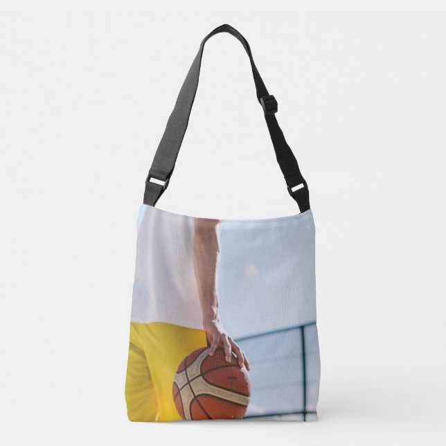 Basketball Artwork Crossbody Bag (Front)