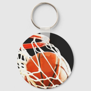 Basketball Artwork Key Ring