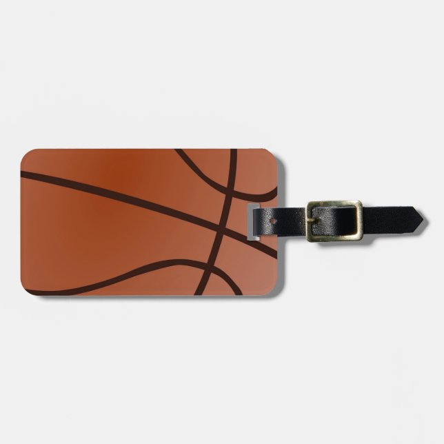 Basketball Artwork Luggage Tag (Front Horizontal)
