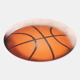 Basketball Artwork Oval Sticker