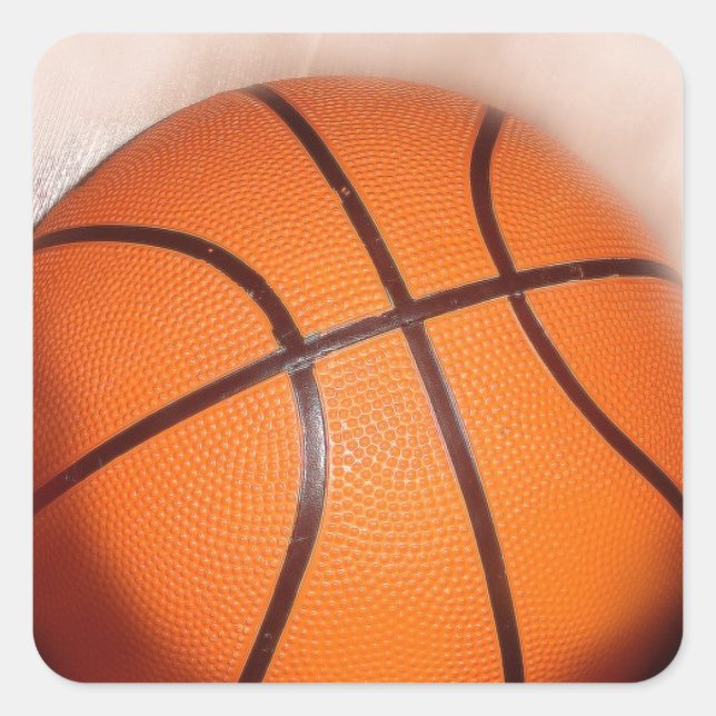 Basketball Artwork Square Sticker (Front)