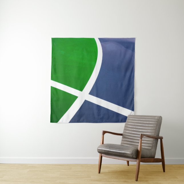 Basketball Artwork Tapestry (In Situ)