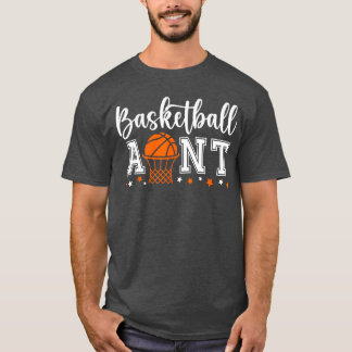 Basketball Aunt Of A Basketball Player Auntie frie T-Shirt