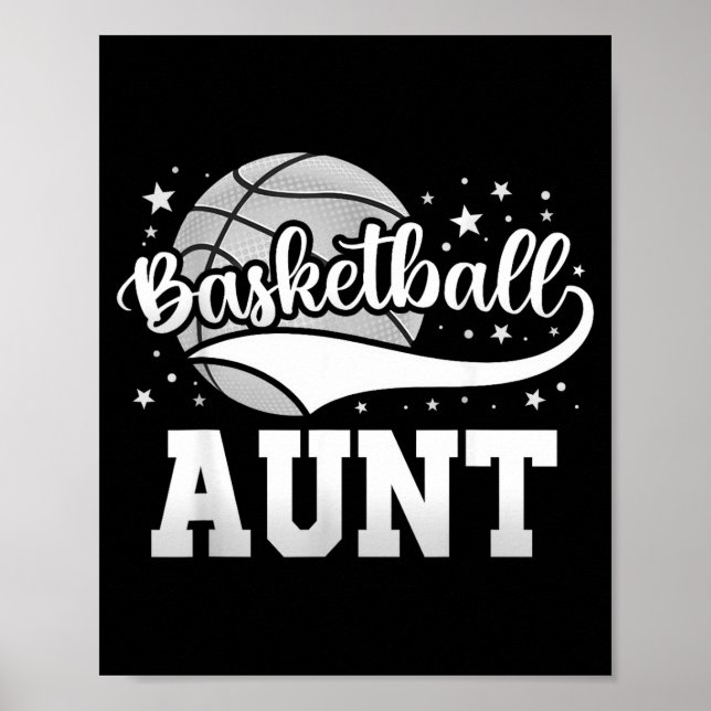 Basketball aunt  poster (Front)