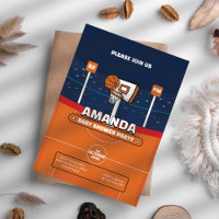 Basketball Baby Shower Invitation