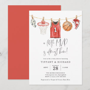 Basketball Baby Shower Invitation