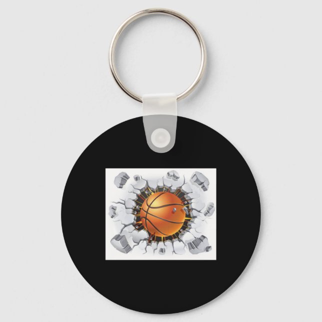 Basketball Ball 1  Key Ring (Front)