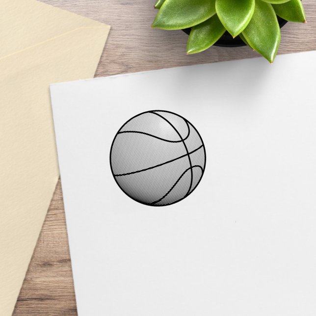 Basketball Ball 1x1 Rubber Stamp (Creator Uploaded)