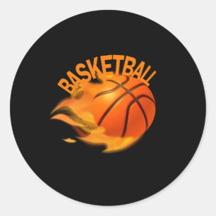 Basketball Ball 2 Classic Round Sticker