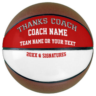Basketball Ball Blank Area for Player's Signatures