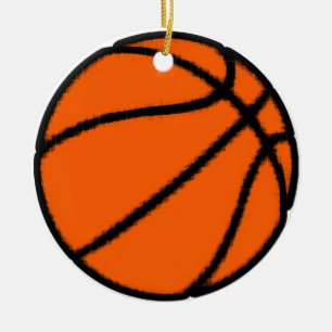 basketball (ball) ceramic tree decoration
