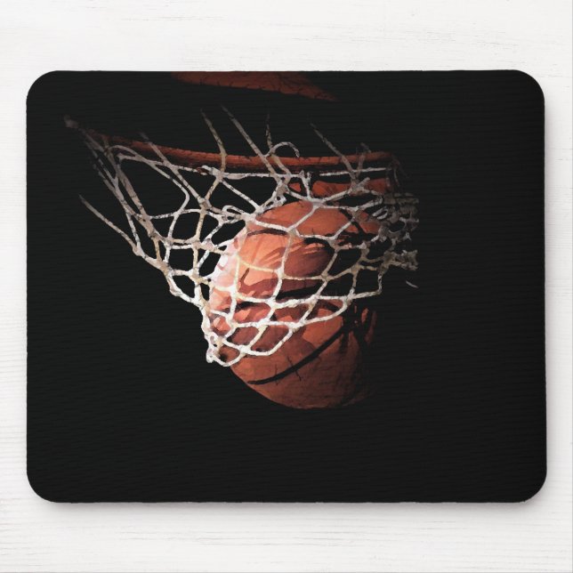 Basketball Ball in Action Mouse Pad (Front)