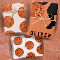 Basketball Ball Player Kids Name Birthday