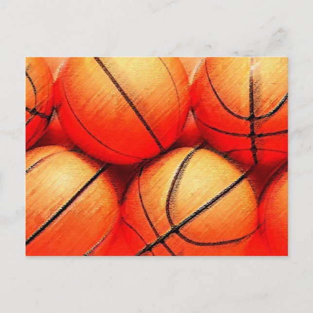 Basketball Ball Postcard (Front)