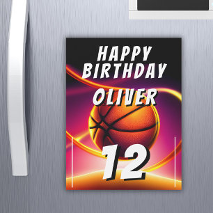 Basketball Ball Sports Happy Birthday Card