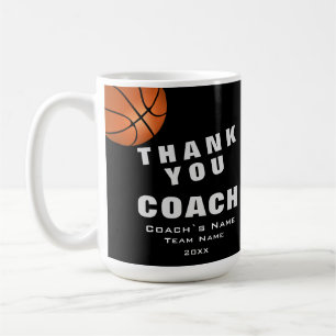 Basketball Ball Thank you Coach Coffee Mug