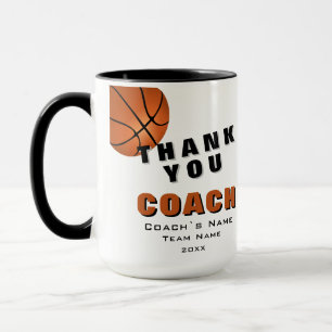 Basketball Ball Thank you Coach  Mug