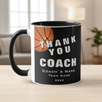 Basketball Ball Thank you Coach