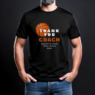 Basketball Ball Thank you Coach  T-Shirt