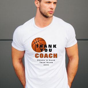 Basketball Ball Thank you Coach  T-Shirt