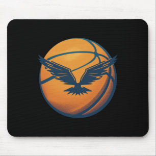 Basketball Ball With Eagle Mouse Pad