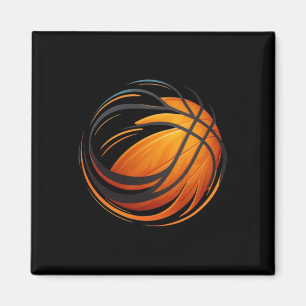 Basketball Ball With Lines Magnet